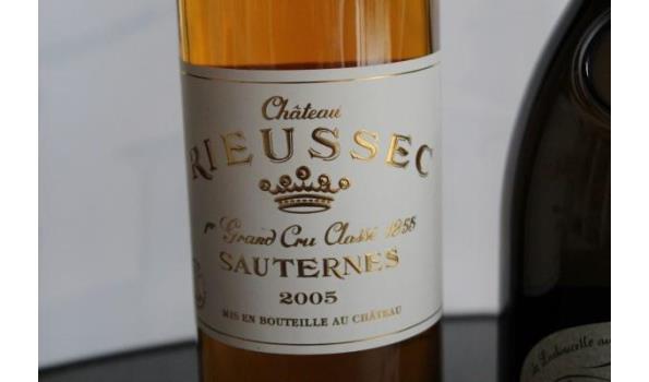 5 div flessen à 75cl witte wijn, wo Chateau Maïme, Chateau Rieussec Sauternes